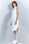 VESTIDO EN TEJIDO PLANO BLANCO // Ref: SIJEN BLANCO - comprar online