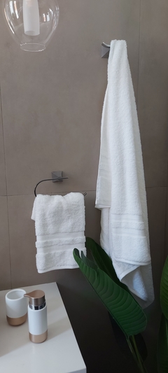 Set de toallón y toalla Espalma algodón egipcio 550 g/m2