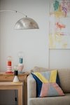 Lámpara de mesa Tótem - 3 módulos: - Azul cobalto, natural y amarillo - tienda online