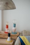Lámpara de mesa Tótem - 4 módulos: - Menta, rosa y natural. - tienda online