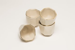 Vaso / mate ártico con oro