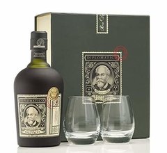 Ron Diplomático Reserva Exclusiva Gift Pack Con 2 Vasos.