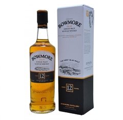 Whisky Single Malt Bowmore 12 Años. Islay 700ml. En Estuche.