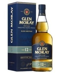 Whisky Single Malt Glen Moray 12 Años En Estuche.