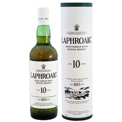 Whisky Single Malt Laphroaig 10 Años 40% abv De Litro Origen Escocia. - comprar online