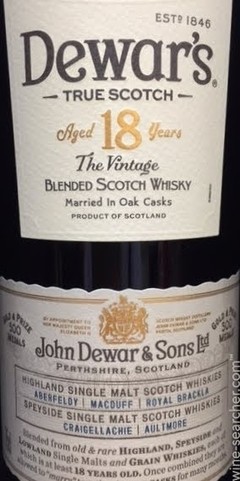 Dewars 18 Años The Vintage. en internet
