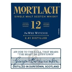 Whisky Single Malt Mortlach 12 Años 43,4% Abv Origen Escocia. - comprar online
