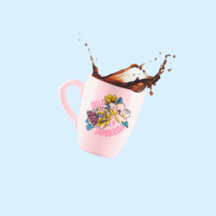 Taza Bombé - "Bella y Empoderada" » Ilustradora Ambar Pino - tienda online