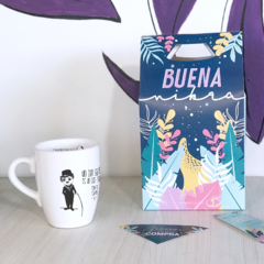 Imagen de Taza Bombé - "Un día sin Reir es un día Perdido" Charles Chaplin