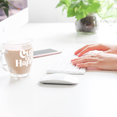 Taza de Vidrio - Cup of Happy - tienda online