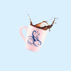 Taza Bombé - Escorpio - Agua - ENUNPUNTO tazas y vasos de diseño