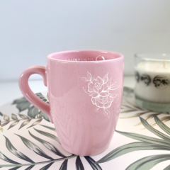 Taza Bombé - Flores - ENUNPUNTO tazas y vasos de diseño