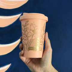 VASO TERMICO - FLORES - ENUNPUNTO tazas y vasos de diseño