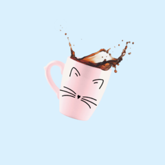 Taza Bombé - Gato - "Mimichi" - ENUNPUNTO tazas y vasos de diseño