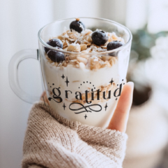 Taza de Vidrio - GRATITUD - comprar online