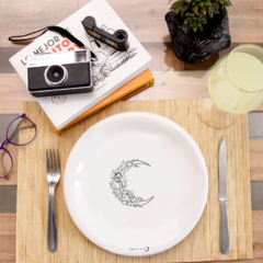 Plato - Luna y Flores - comprar online