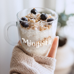 Taza de Vidrio - MANIFEST IT - ENUNPUNTO tazas y vasos de diseño
