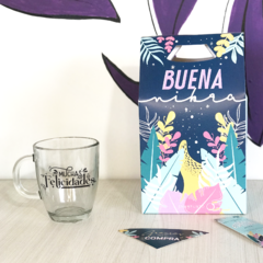 Taza de Vidrio - Muchas Felicidades en internet