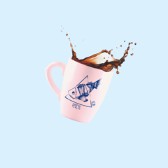 Taza Bombé - Piscis - Agua - ENUNPUNTO tazas y vasos de diseño