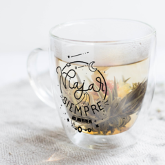 Taza de Vidrio - Viajar Siempre