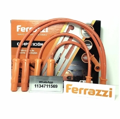 Kit Cables de bujia Ferrazzi con bujias para Fiat Uno