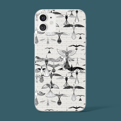 Funda para celular - Pájaros blanco