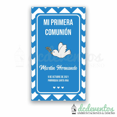 20 ESTAMPITAS COMUNIÓN PALOMA - MODELO 12