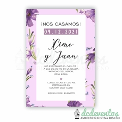Invitación digital para casamientos | Flores - Modelo 6 - comprar online