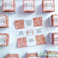 50 Invitaciones cajitas - DCD Eventos® - Casamientos y fiestas temáticas