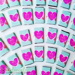 100 Chocolates personalizados para 15 años - DCD Eventos® - Casamientos y fiestas temáticas