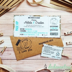 Imagen de 50 Invitaciones pasaje de avión