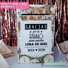 COMBO BODA: INVITACIONES + BUZÓN + 2 KITS DE BAÑO + TARJETITAS - comprar online