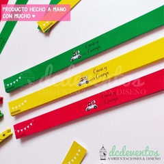 100 Pulseras de colores con diseño para bodas (Pedilas con tu diseño favorito) - DCD Eventos® - Casamientos y fiestas temáticas