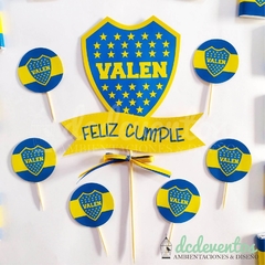 adorno torta boca juniors