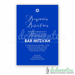 Invitación digital para Bar Mitzvah - Modelo 6
