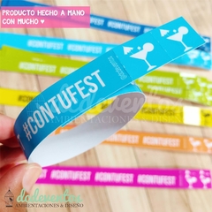 pulseras eventos con troquel