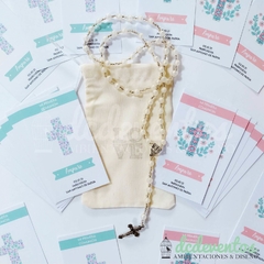 PACK BAUTISMO / COMUNIÓN : ESTAMPITAS + BOLSITA - comprar online