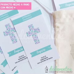 PACK BAUTISMO / COMUNIÓN : ESTAMPITAS + BOLSITA - DCD Eventos® - Casamientos y fiestas temáticas