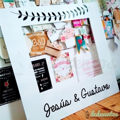 Pack Selfies divertidas: Marco polaroid XL + carteles con frases + accesorios - comprar online