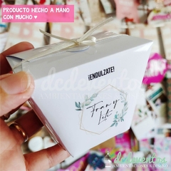 Cajitas souvenirs box casamientos [Elegí la cantidad] en internet