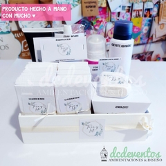 COMBO X 2 Kits de toilette deluxe con caja de madera y dije [Pedilo con tu diseño favorito]