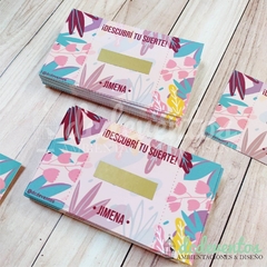 COMBO 15 AÑOS: 1 Buzón de regalos + 100 raspaditas (PEDILO CON TU TEMÁTICA FAVORITA) - tienda online