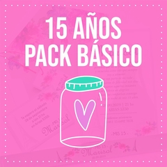 Pack 15 años Básico (Pedilo con tu diseño favorito)