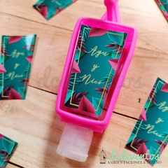 100 Stickers con diseño para alcohol en gel en internet