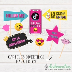 KIT DE FIESTA TEMÁTICA TIK TOK en internet