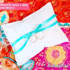 Almohadita porta alianzas bodas - DCD Eventos® - Casamientos y fiestas temáticas