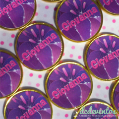 60 Monedas de chocolate personalizadas - DCD Eventos® - Casamientos y fiestas temáticas