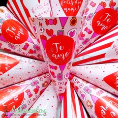 CONITOS TE QUIERO Y TE AMO CON GOLOSINAS Y CHOCOLATES - comprar online