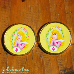 60 Monedas de chocolate personalizadas