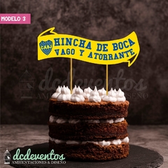 Adorno para torta Boca Juniors | Banderín de fútbol en internet